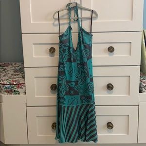 Diesel Y2K Green and Brown Mini Dress